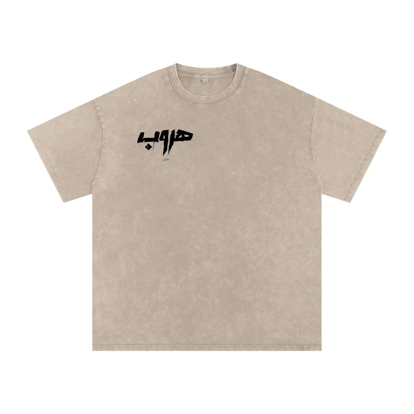 Snow Washed Oversized Cotton T-Shirt ODMPOD