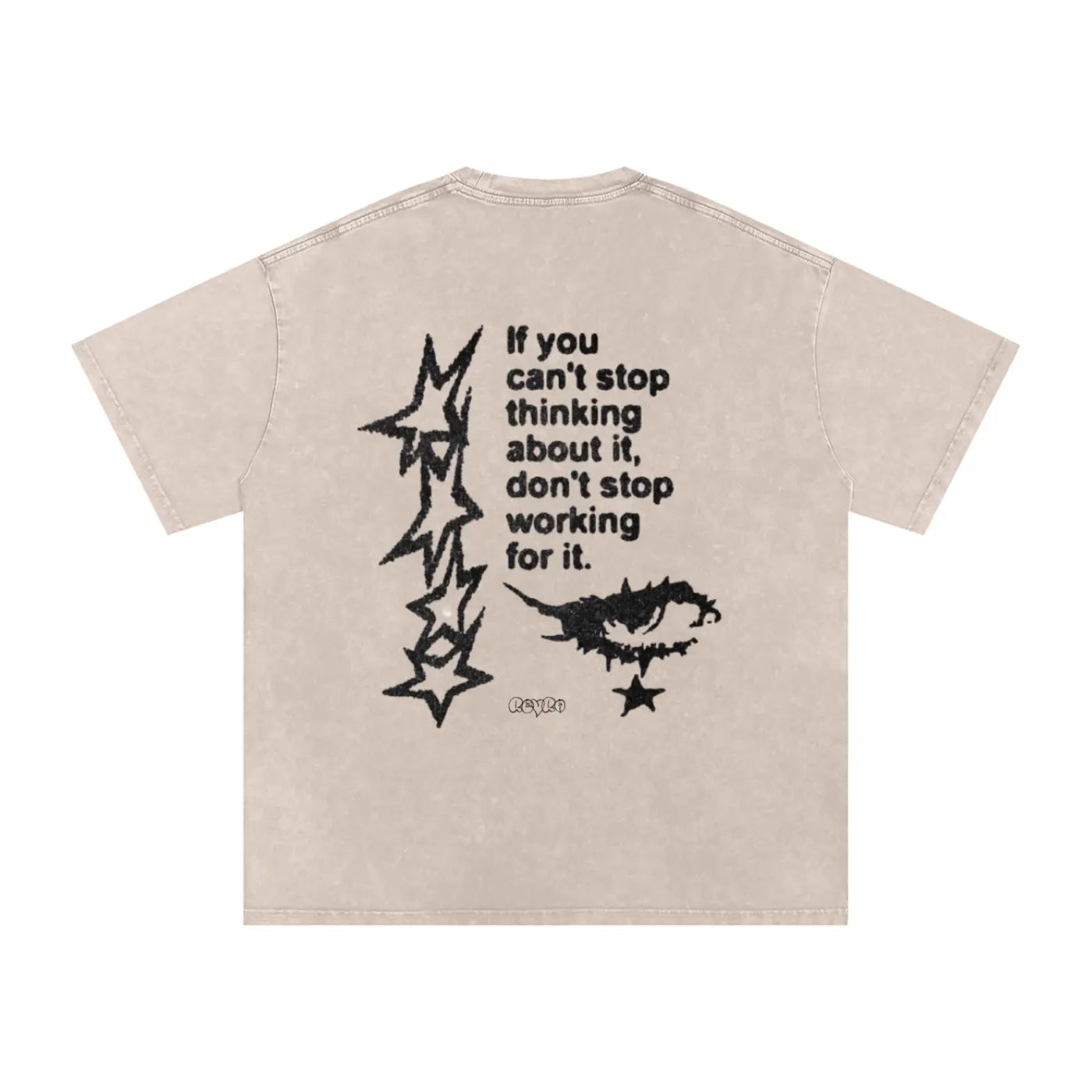 Snow Washed Oversized Cotton T-Shirt ODMPOD