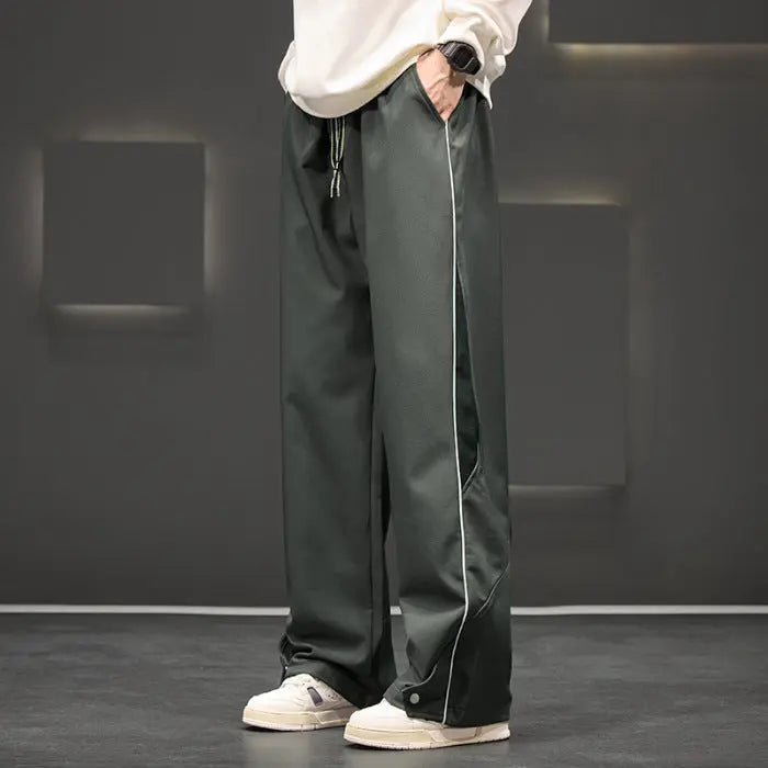 Loose Casual Waterproof Men's Plus Size Straight-leg Trousers ODMPOD