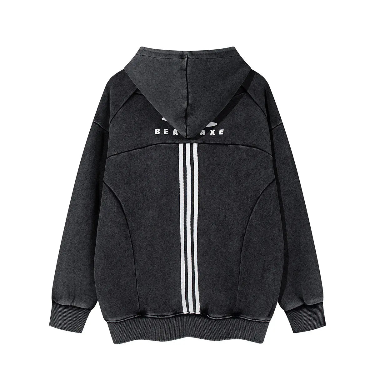 Striped Patchwork Hoodie American Print Casual Hoodie ODMPOD