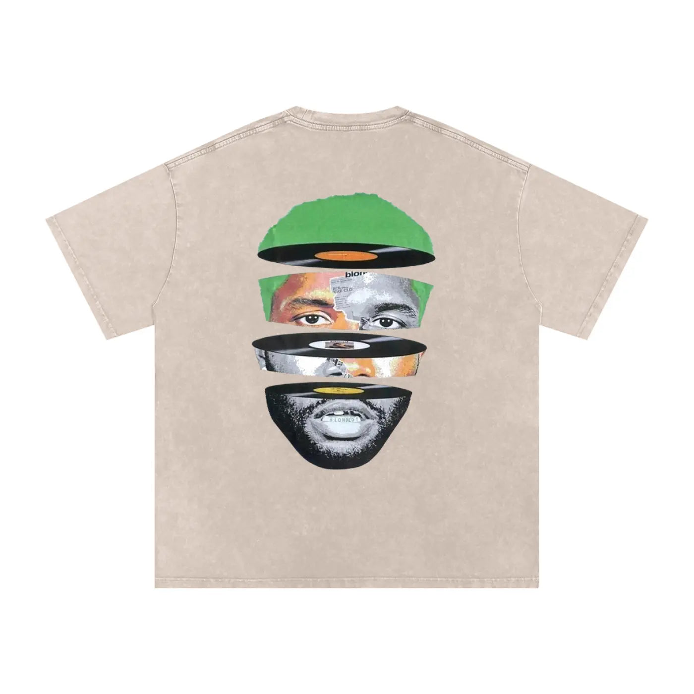 Snow Washed Oversized Cotton T-Shirt ODMPOD