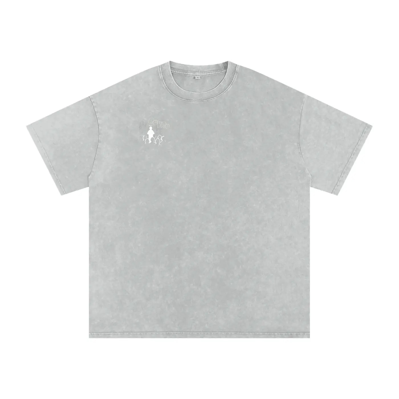 Snow Washed Oversized Cotton T-Shirt ODMPOD