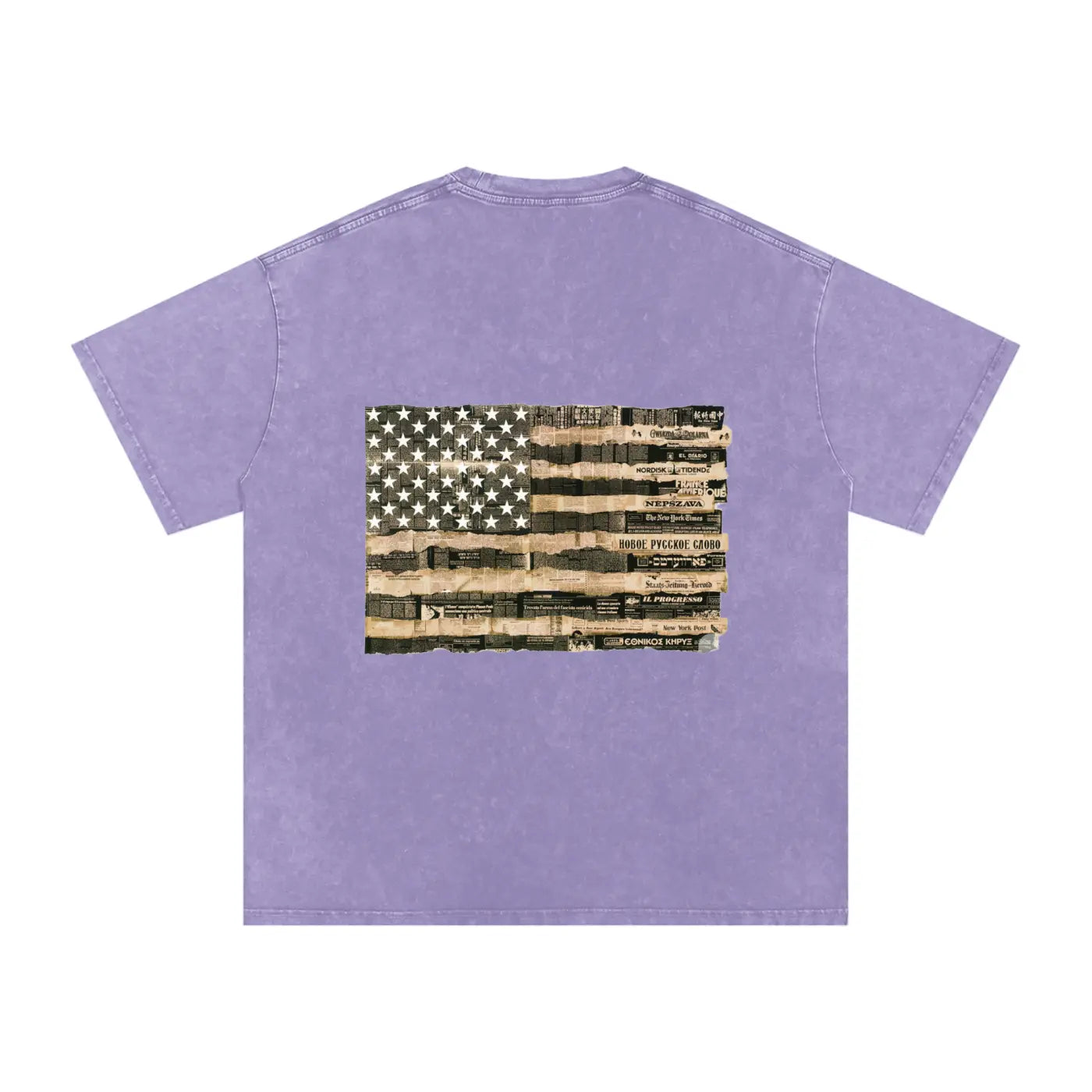 Snow Washed Oversized Cotton T-Shirt ODMPOD