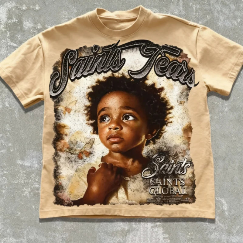 Saints Tears Vintage Graphic Tee Revra