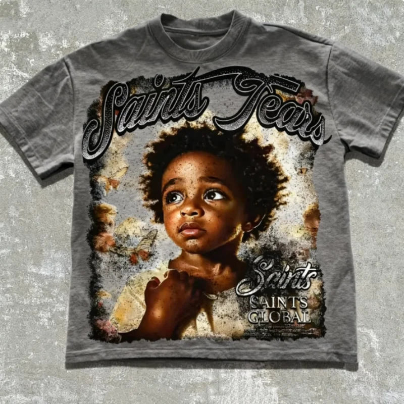 Saints Tears Vintage Graphic Tee Revra