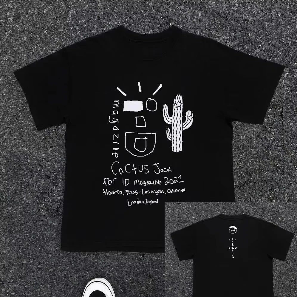 Travis Scott Cactus Graffiti Streetwear Tee Revra