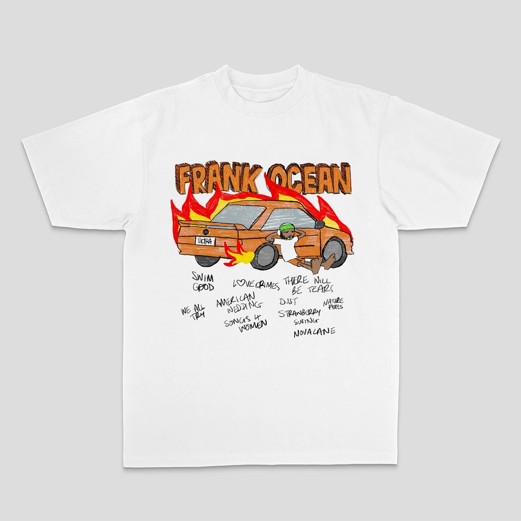 Frank Ocean Harajuku Cotton Graphic T-Shirt Revra