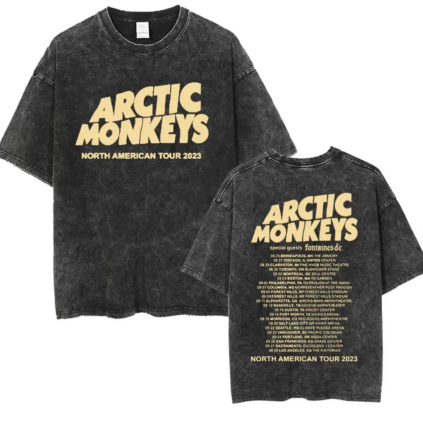 Arctic Monkeys Retro Rock Graphic Tee Revra