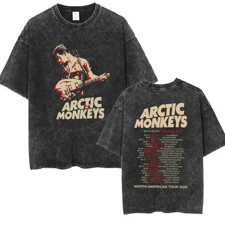 Arctic Monkeys Retro Rock Graphic Tee Revra