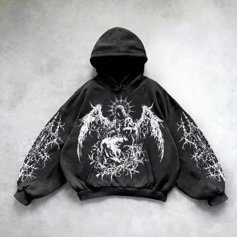 REVRA Retro Gothic Hoodie Revra
