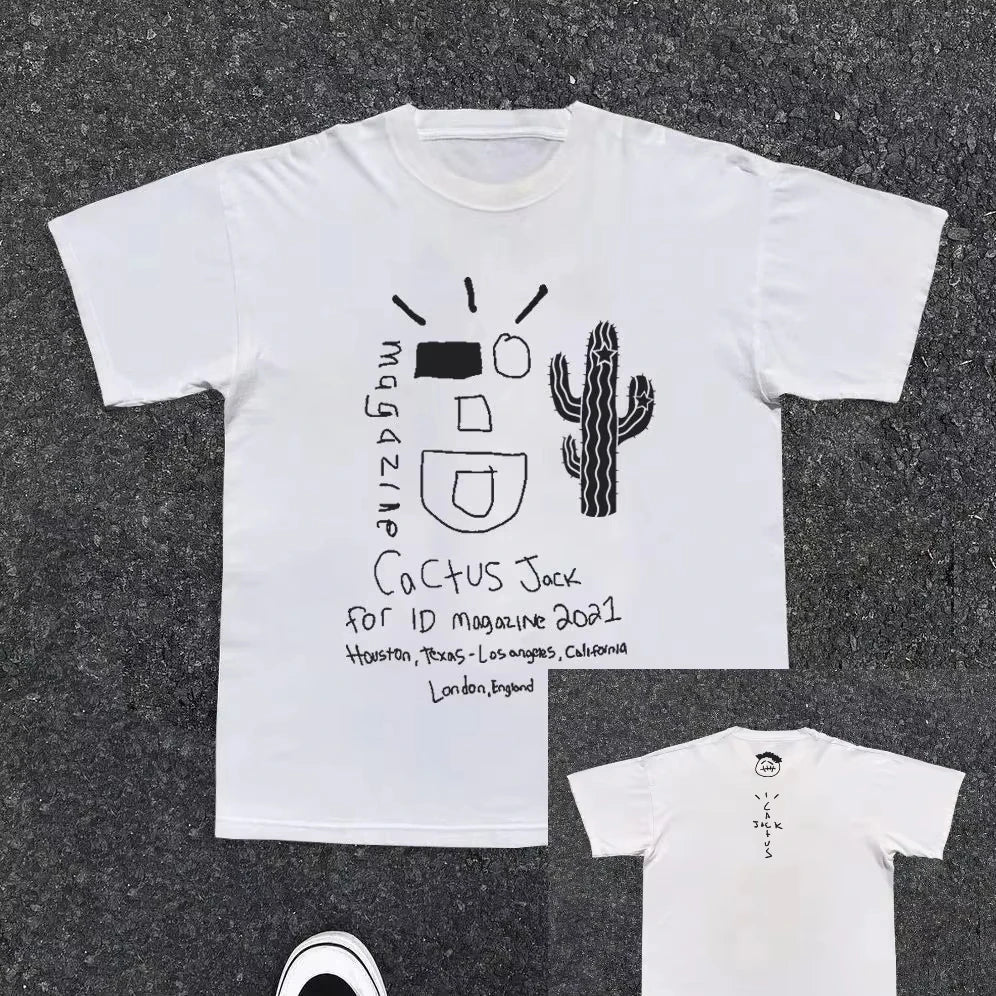 Travis Scott Cactus Graffiti Streetwear Tee Revra