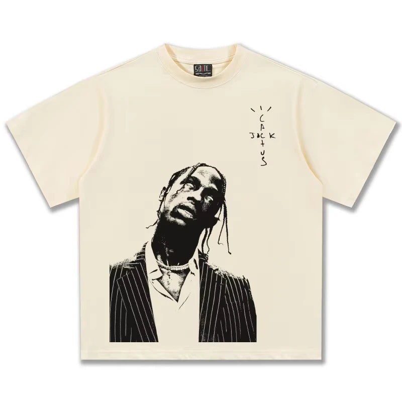 Travis Scott Cactus Jack Oversized Graphic Tee Revra