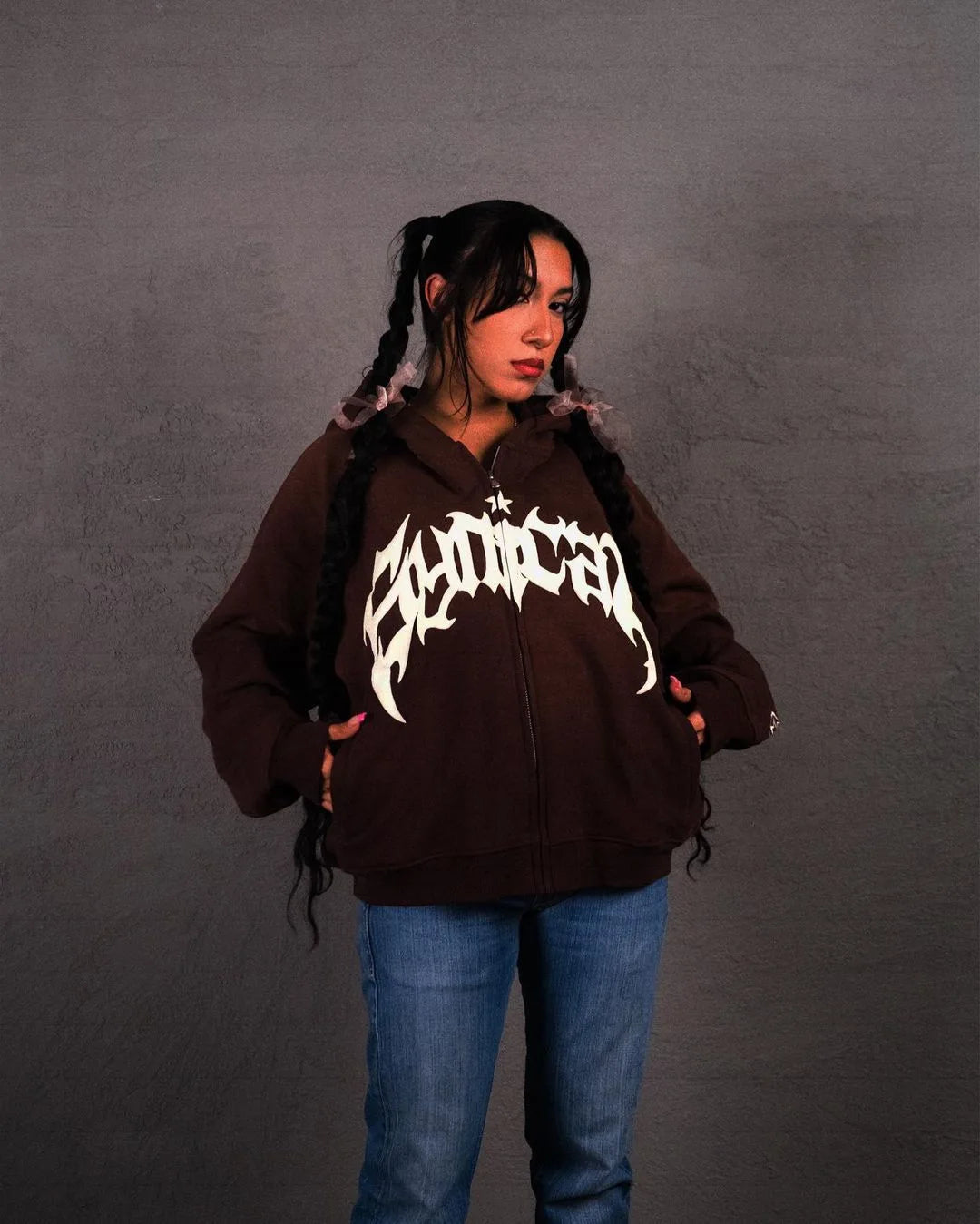 Y2K Harajuku Zip Up Hoodie - Revra