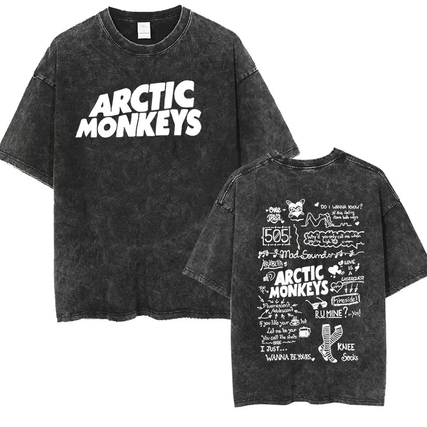 Arctic Monkeys Retro Rock Graphic Tee Revra