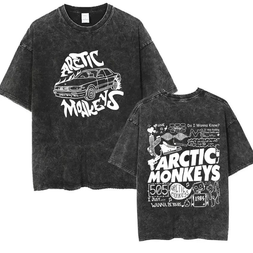 Arctic Monkeys Retro Rock Graphic Tee Revra