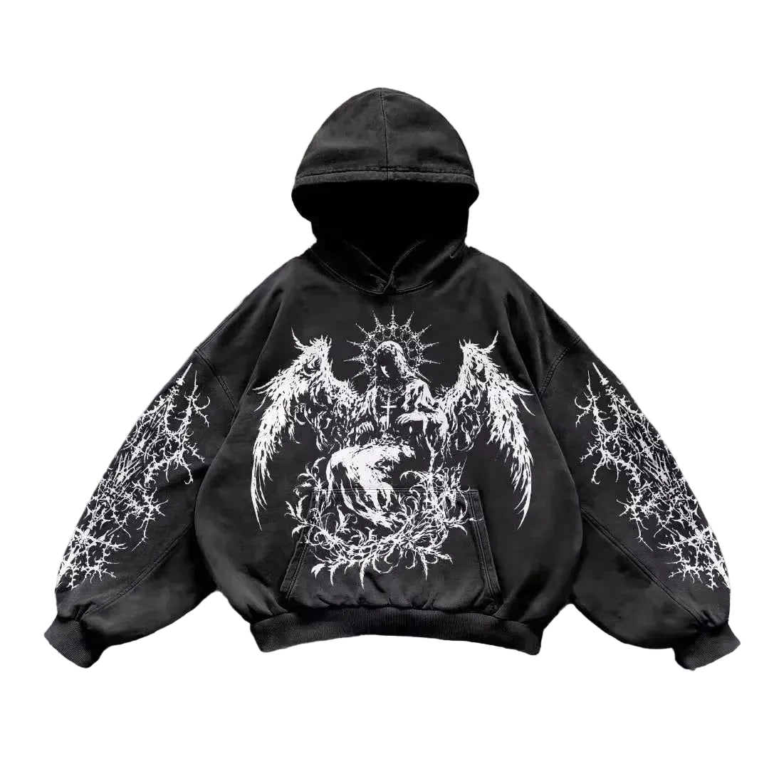 REVRA Retro Gothic Hoodie Revra