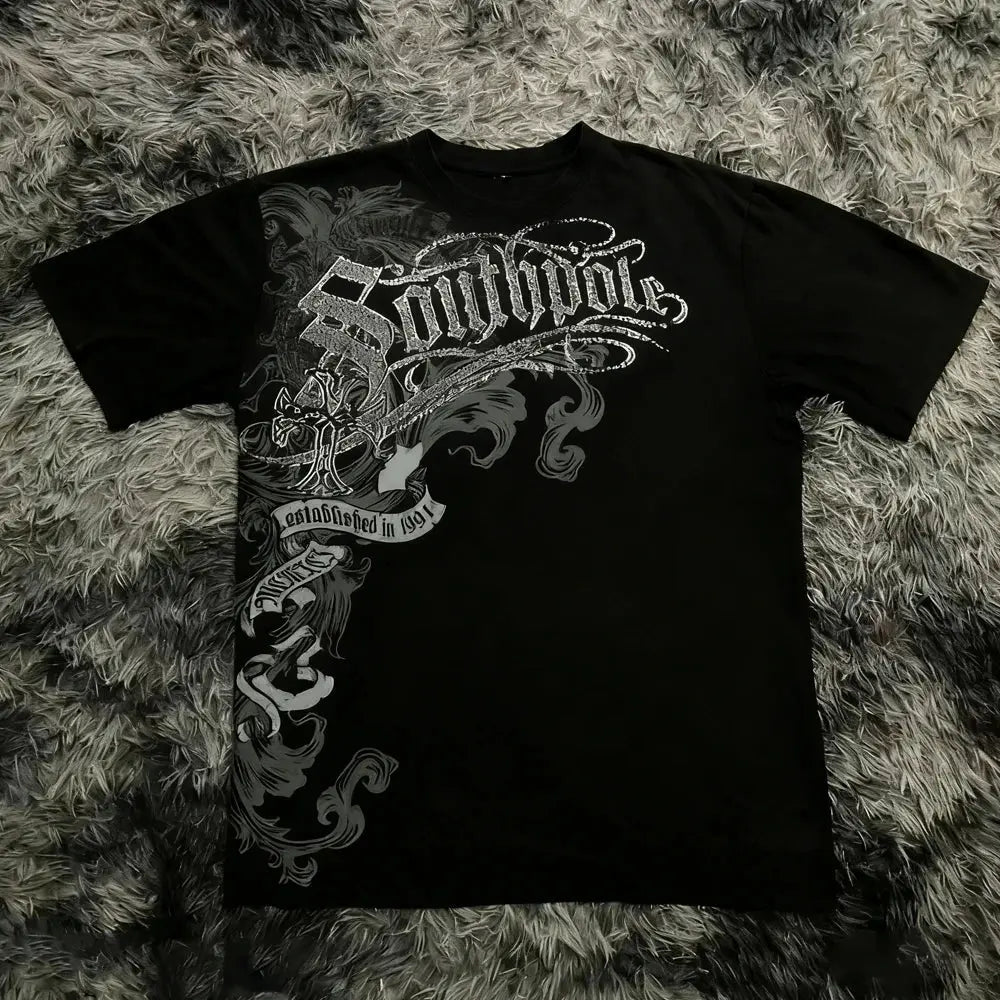 Classic Y2K Gothic Style T-shirt Revra