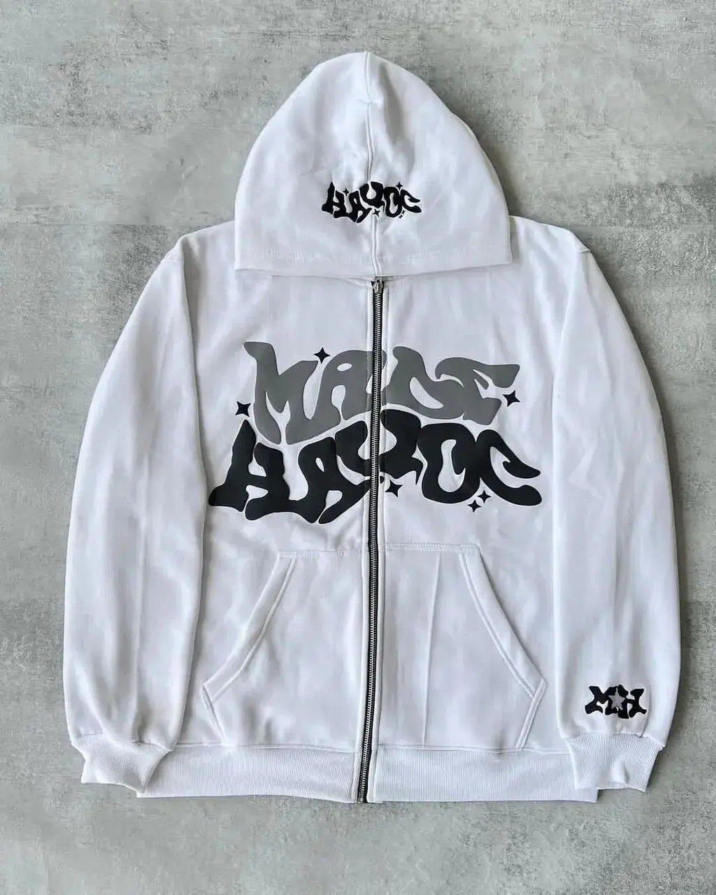 REVRA Retro Vibe Zipper Hoodie Revra