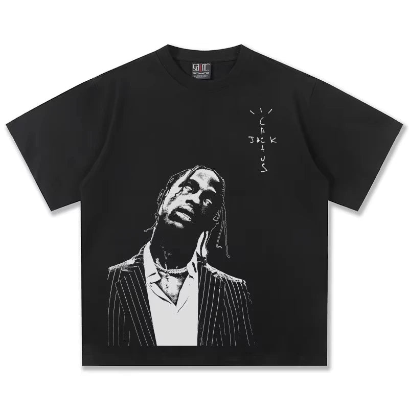 Travis Scott Cactus Jack Oversized Graphic Tee Revra