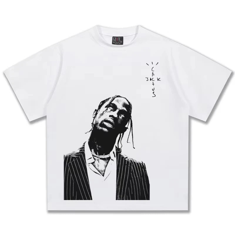 Travis Scott Cactus Jack Oversized Graphic Tee Revra