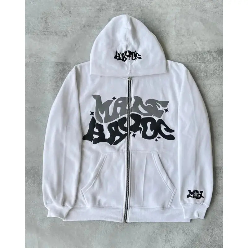 REVRA Retro Vibe Zipper Hoodie Revra