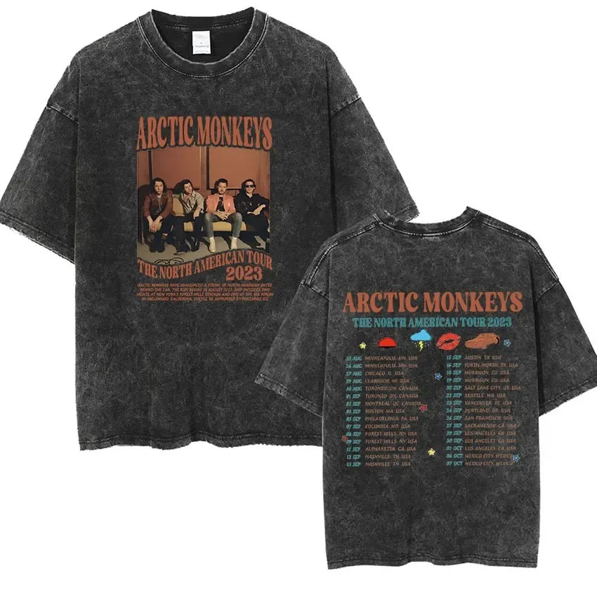 Arctic Monkeys Retro Rock Graphic Tee Revra