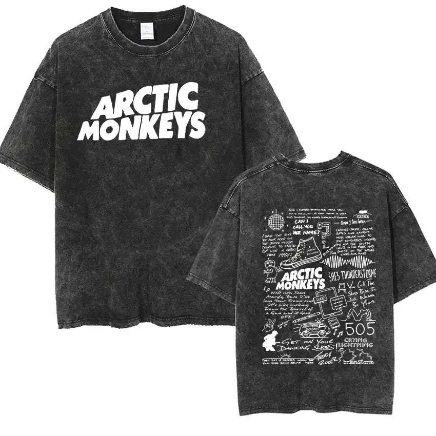 Arctic Monkeys Retro Rock Graphic Tee Revra