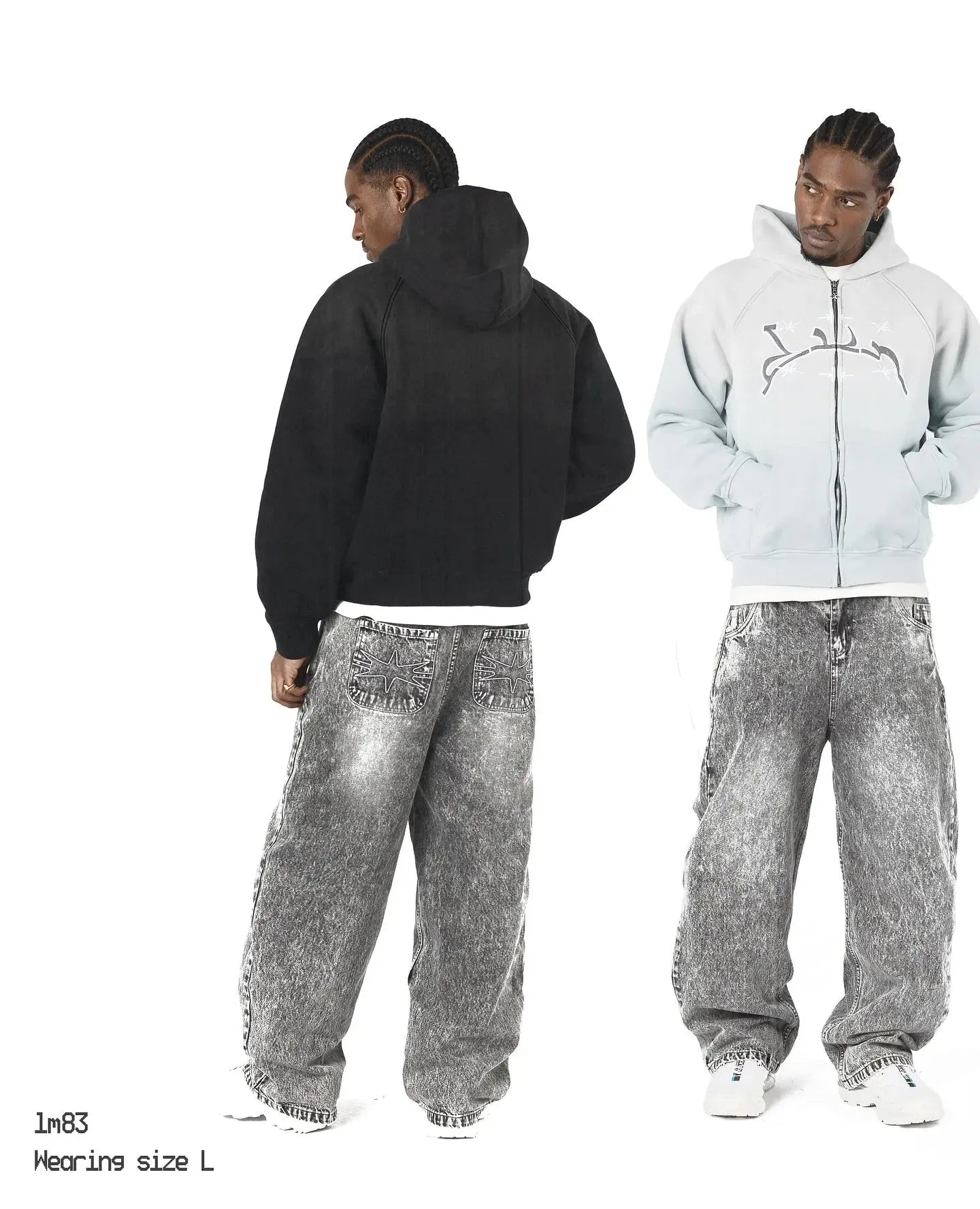 Divin Vintage Designer Zip-Up Hoodie Revra