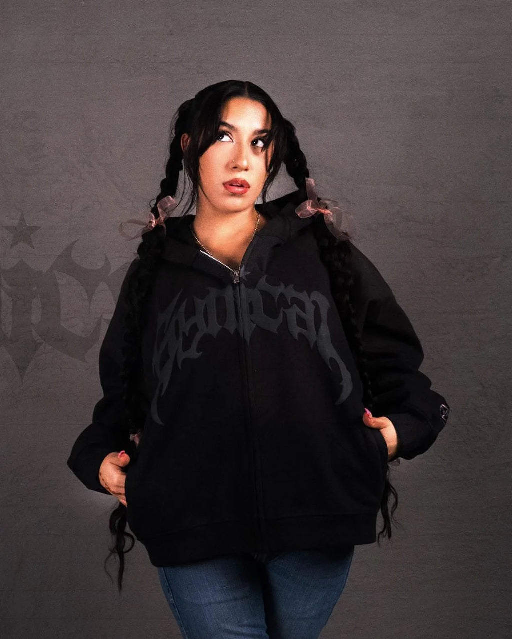 Y2K Harajuku Zip Up Hoodie - Revra