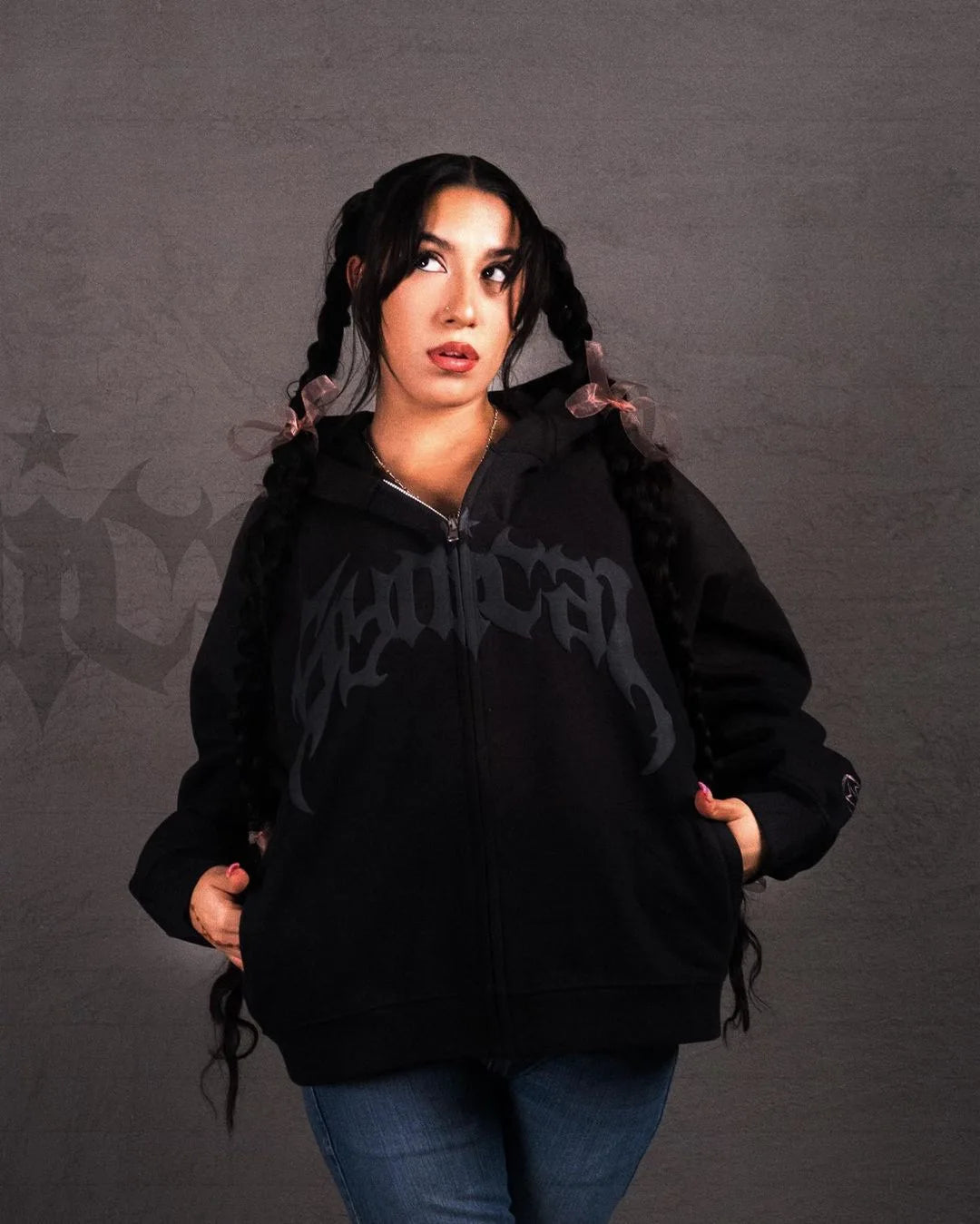 Y2K Harajuku Zip Up Hoodie - Revra