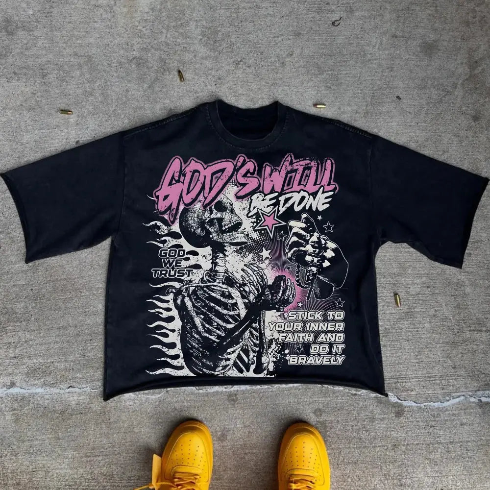 Vintage Graphic Oversized Tee Revra