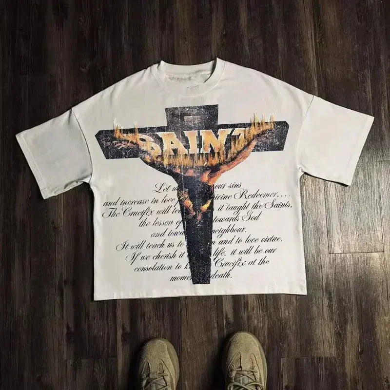 Vintage Graphic Oversized Tee Revra