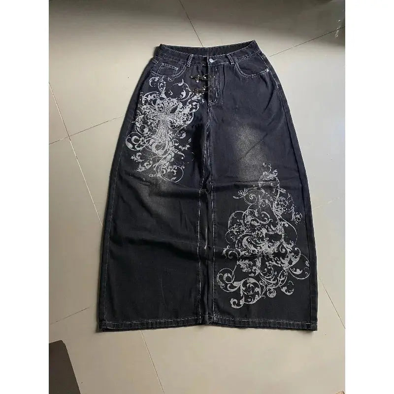 REVRA Gothic Print Jeans Revra