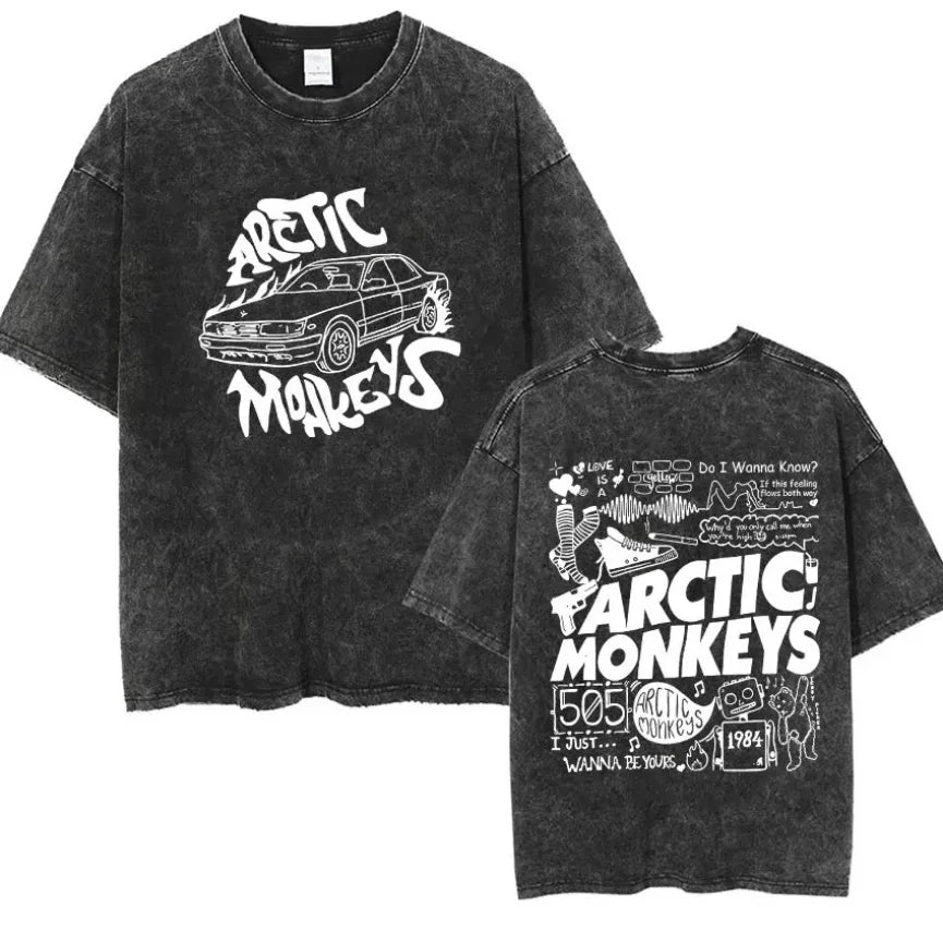 Arctic Monkeys Retro Rock Graphic Tee Revra