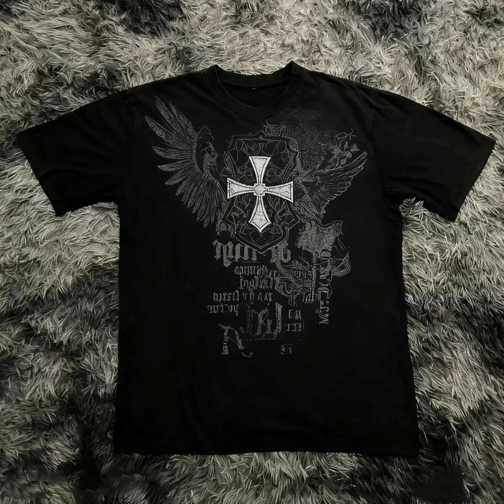 Classic Y2K Gothic Style T-shirt Revra