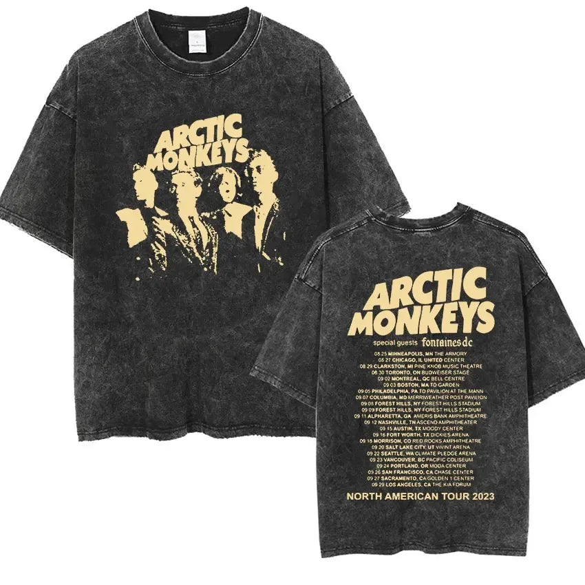 Arctic Monkeys Retro Rock Graphic Tee Revra
