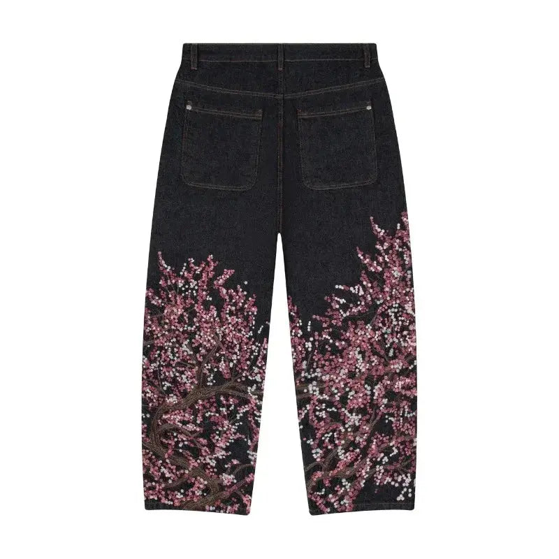 Embroidered Y2K Baggy Jeans Revra