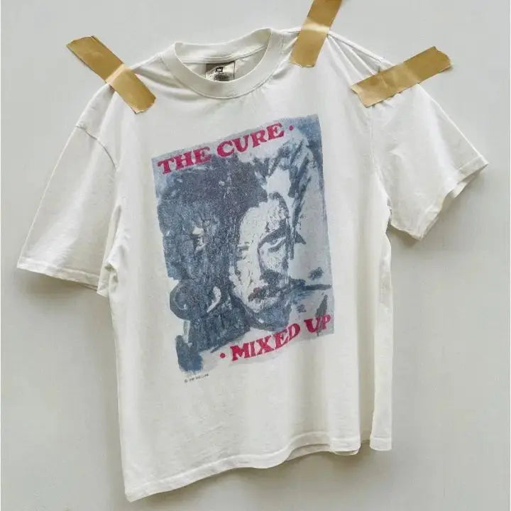 Gothic Harajuku Newspaper Print Tee Revra