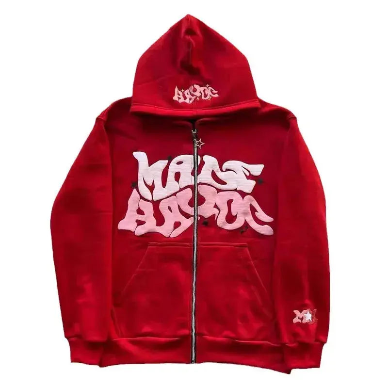 REVRA Retro Vibe Zipper Hoodie Revra
