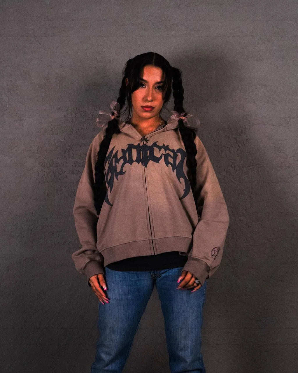 Y2K Harajuku Zip Up Hoodie - Revra