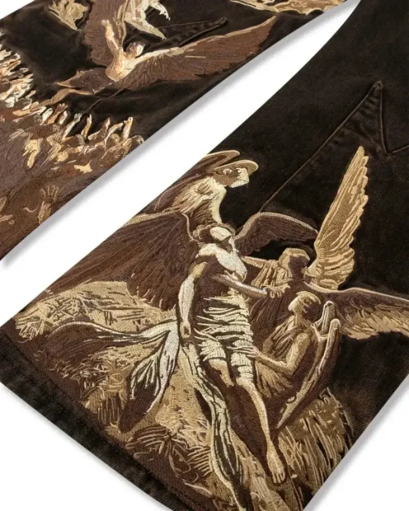 REVRA Bat Print Jeans Revra