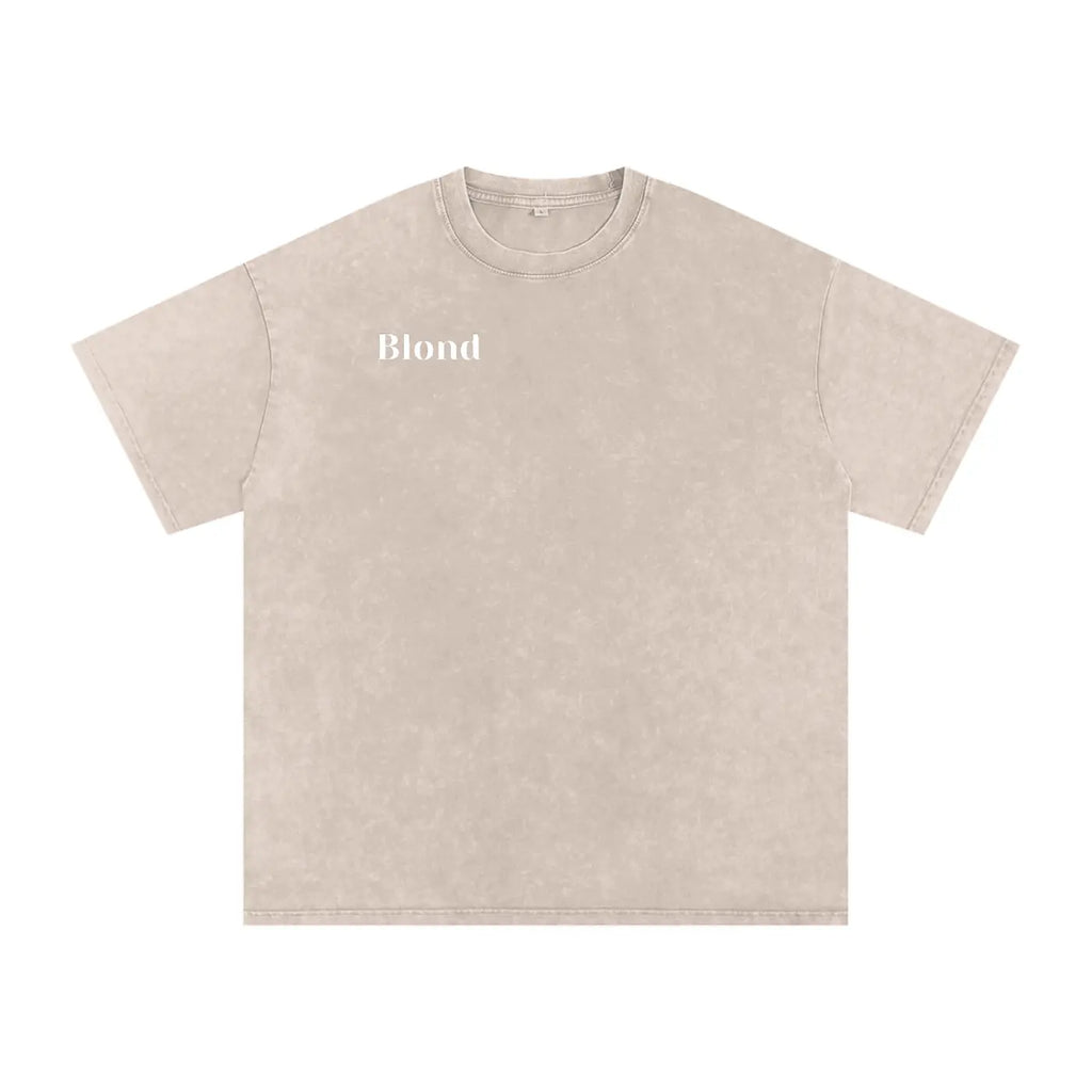 Snow Washed Oversized Cotton T-Shirt ODMPOD