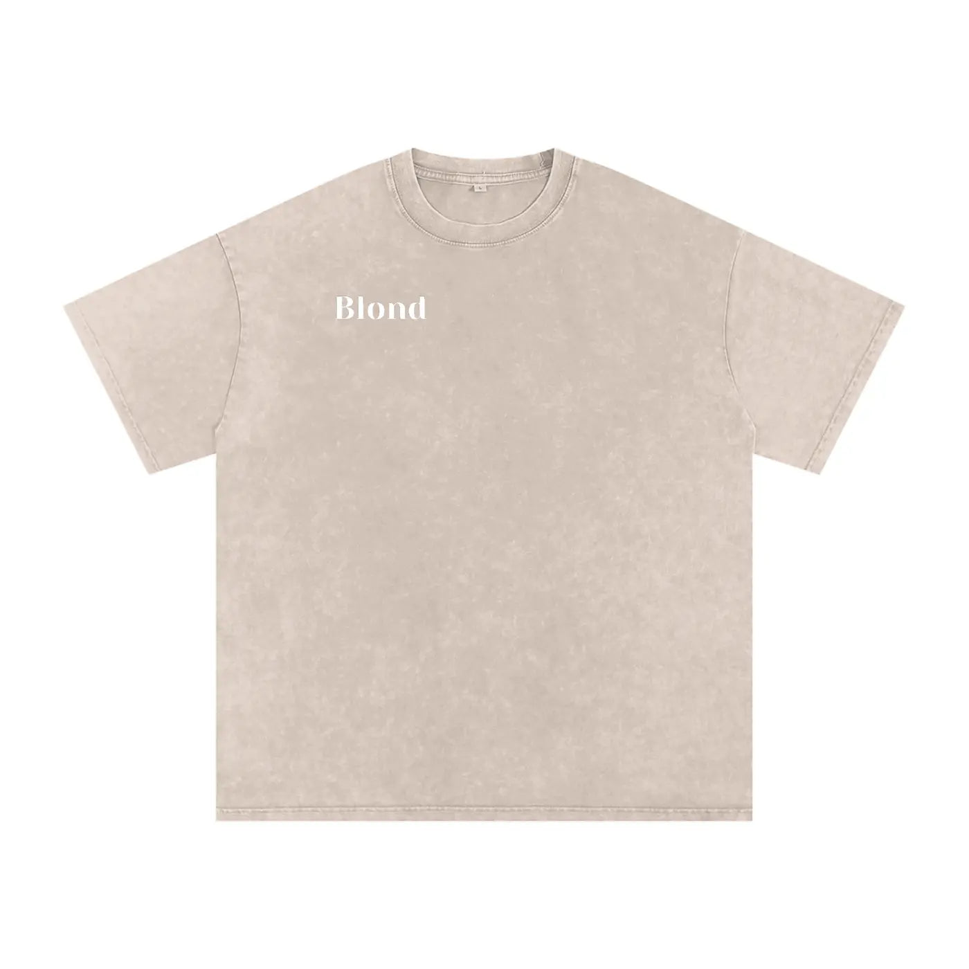 Snow Washed Oversized Cotton T-Shirt ODMPOD