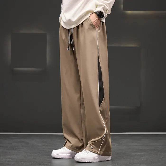 Loose Casual Waterproof Men's Plus Size Straight-leg Trousers ODMPOD