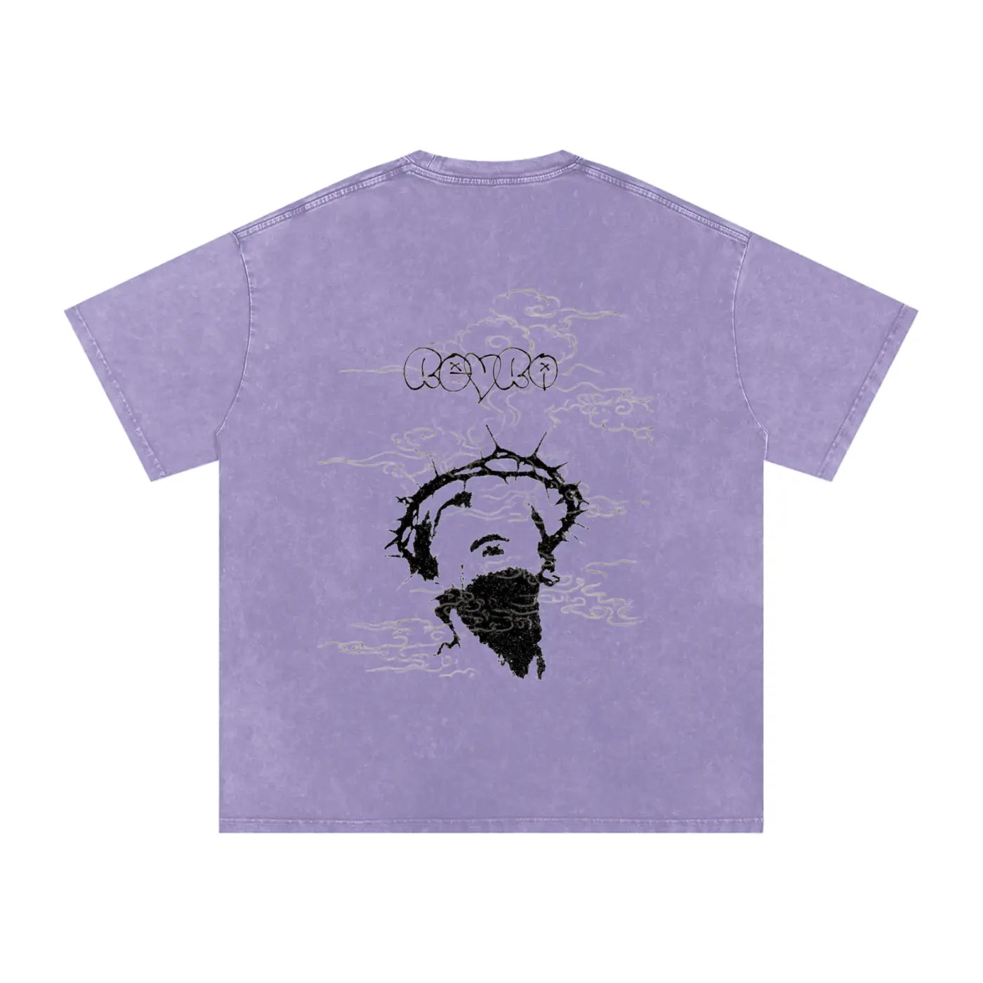 Snow Washed Oversized Cotton T-Shirt ODMPOD