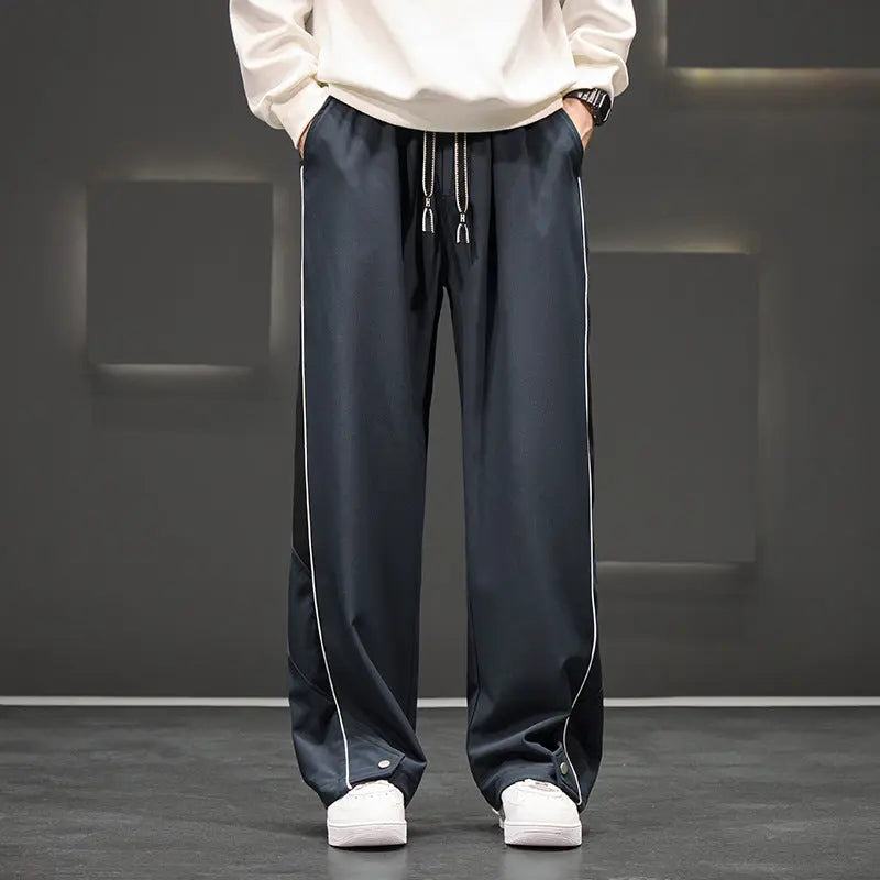 Loose Casual Waterproof Men's Plus Size Straight-leg Trousers ODMPOD