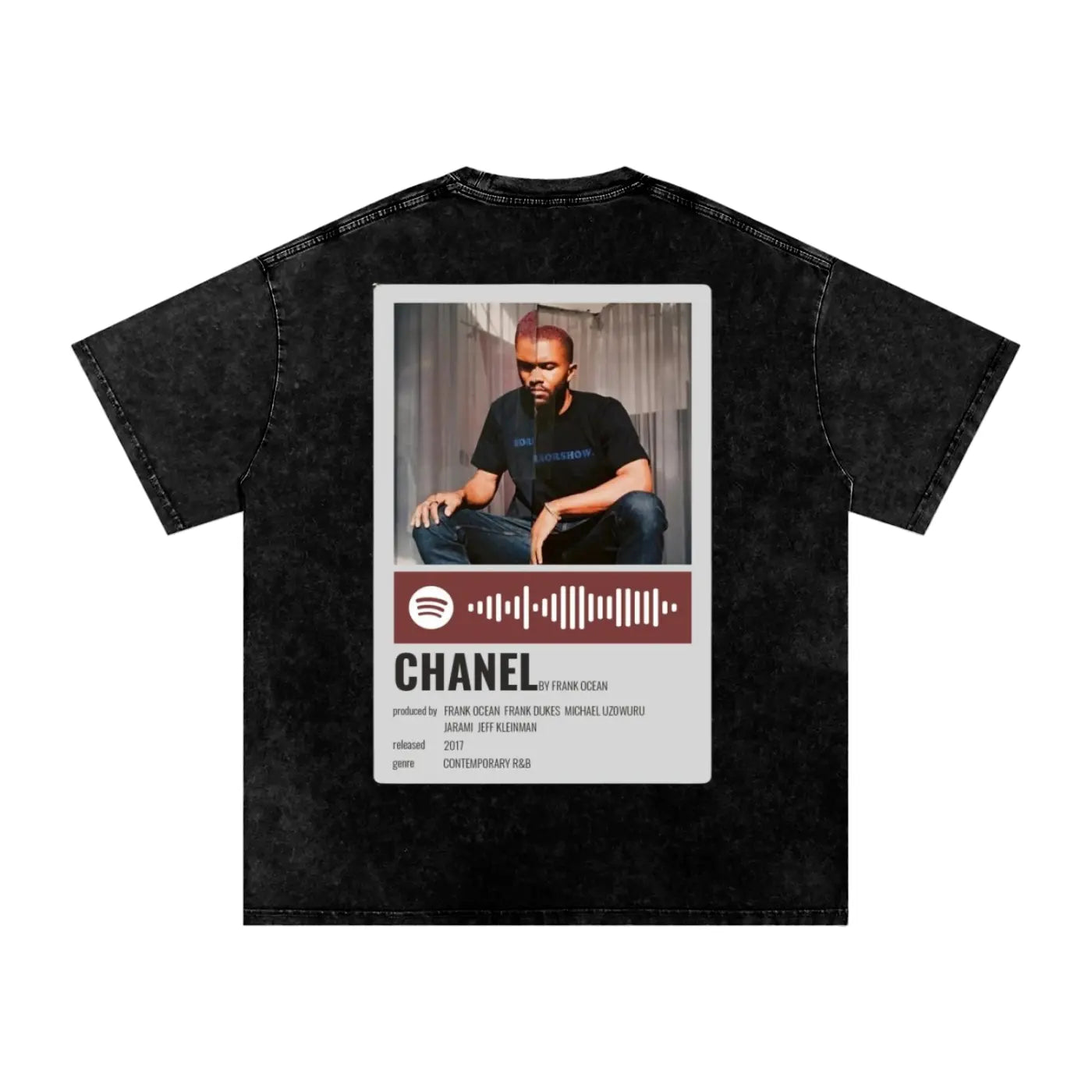 Snow Washed Oversized Cotton T-Shirt ODMPOD